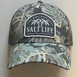 Salt Life Leafy Print SnapBack -